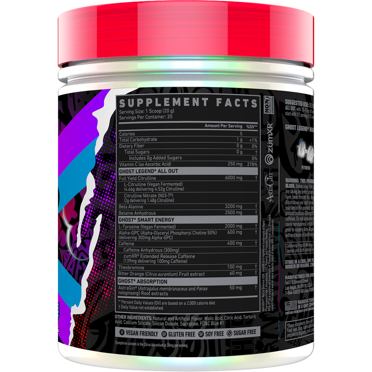 Ghost Legend All Out Pre-Workout Powder Ghost Legend All Out Pre-Workout Powder Form by My Store