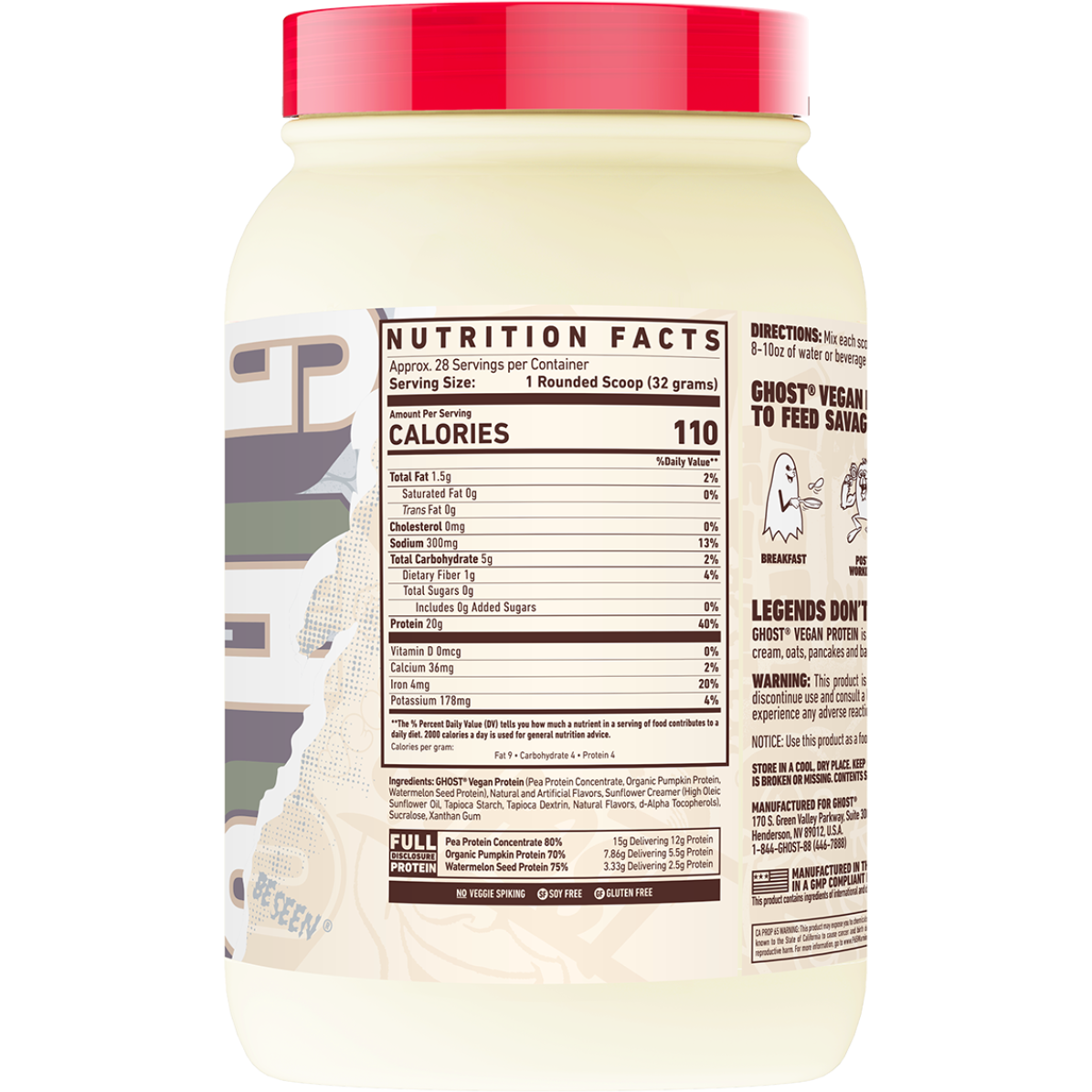 Ghost vegan plant-based protein powder by My Store