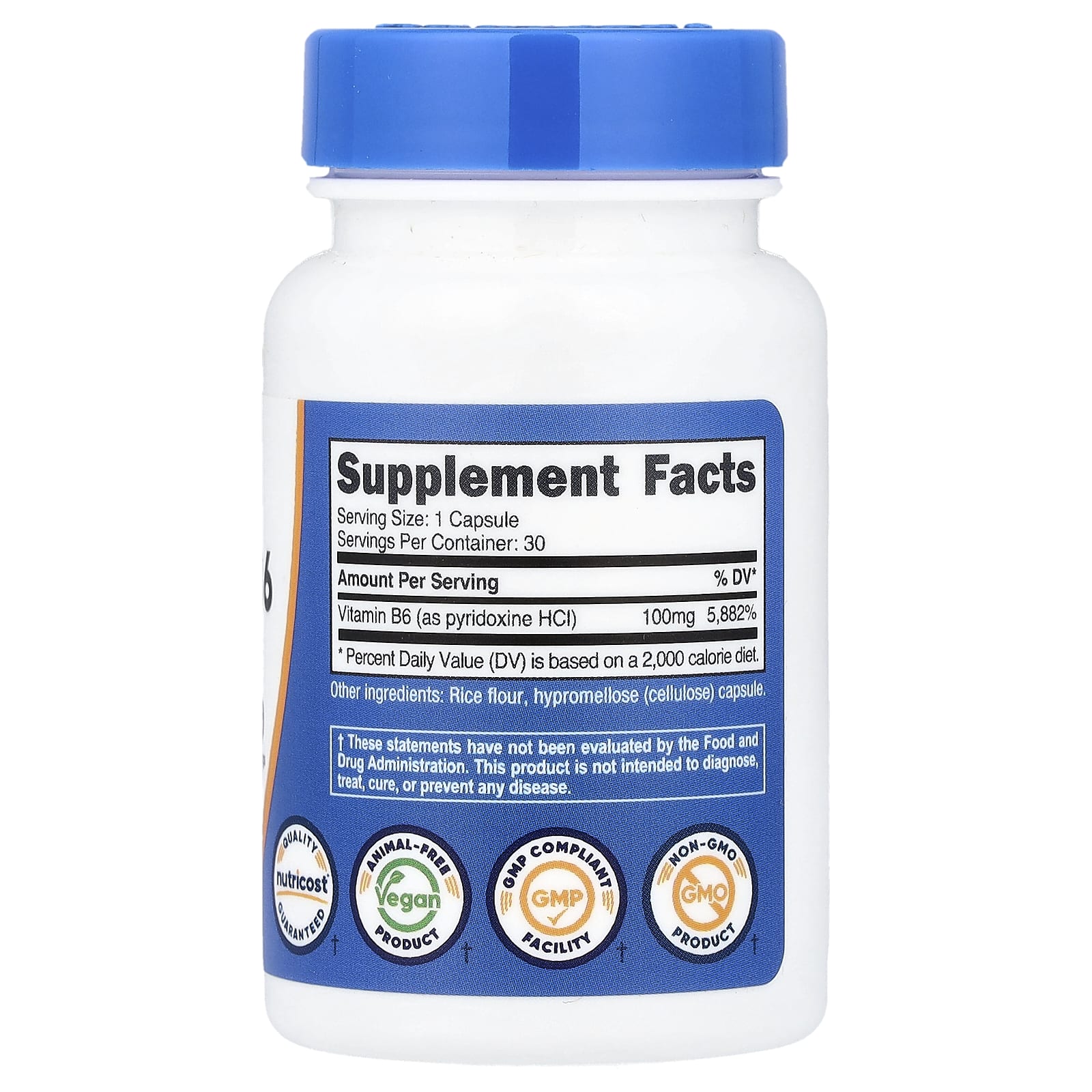 Nutricost Vitamin B6 100 mg by Nutricost