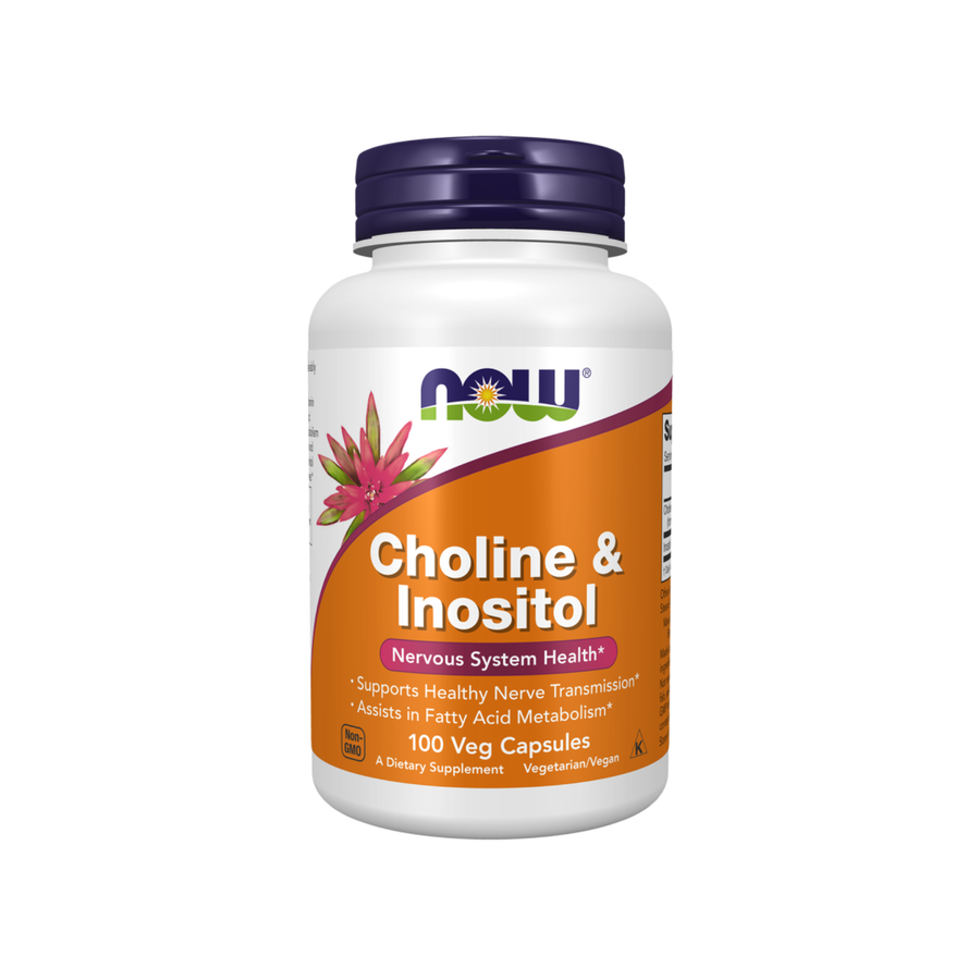 NOW Foods Choline & Inositol 100 Veg Capsules