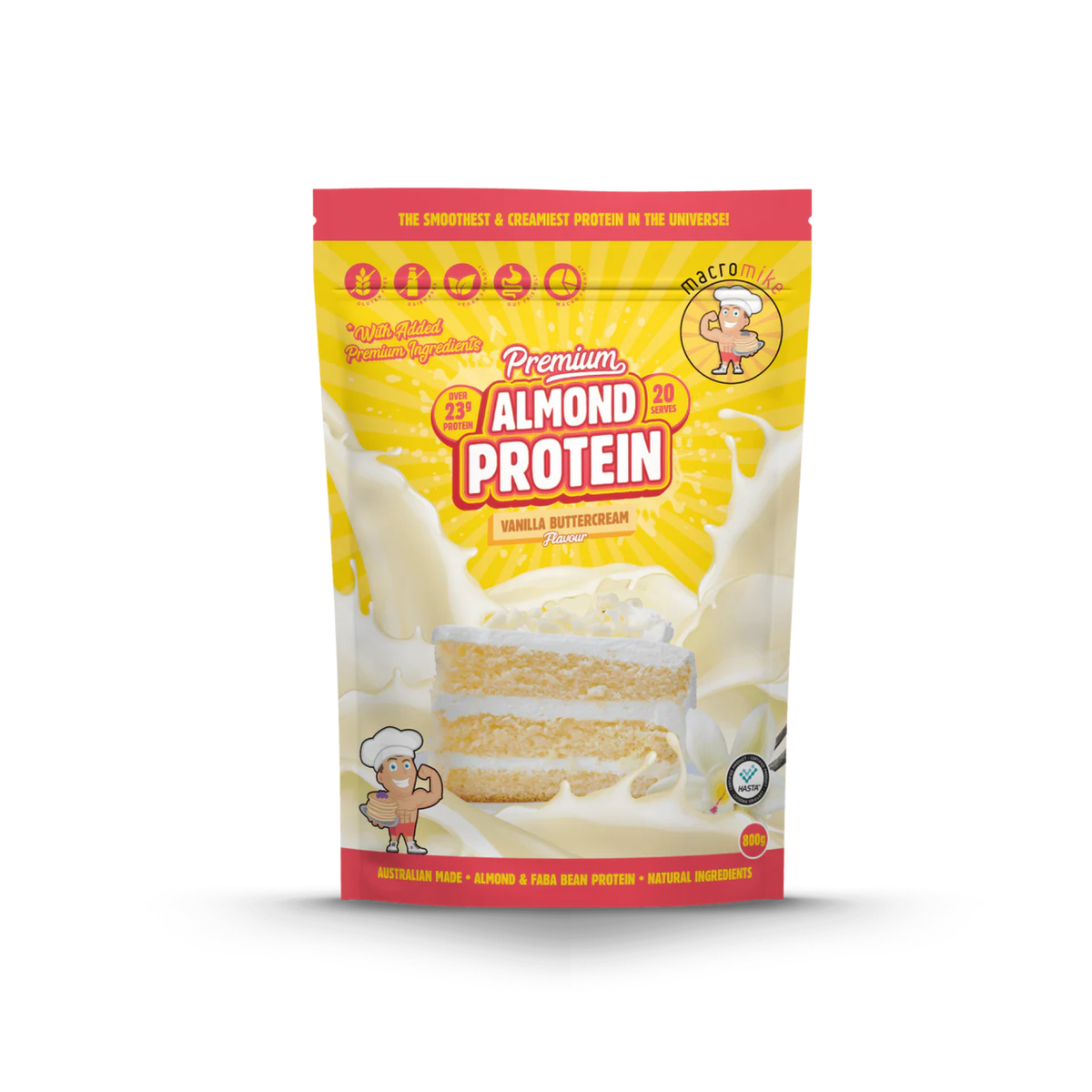 Almond Protein 800gm Macro Mike by Macro Mike