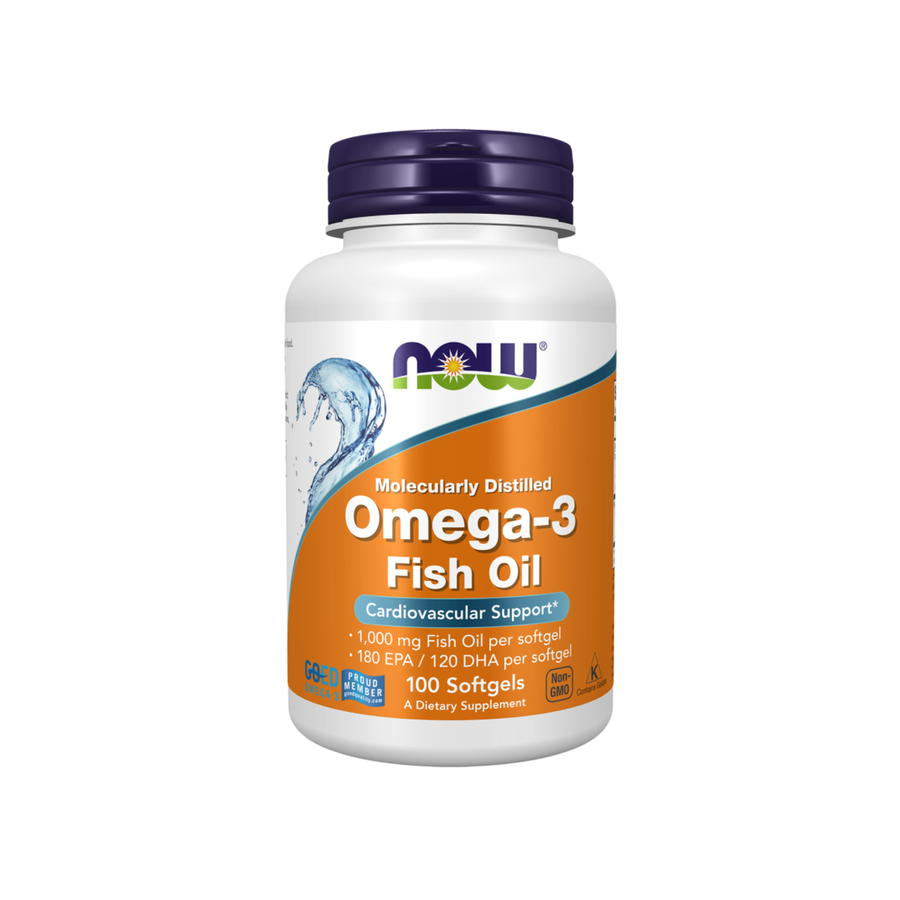Now Foods Omega-3 Fish Oil Softgels 1,000 Mg 100 Count
