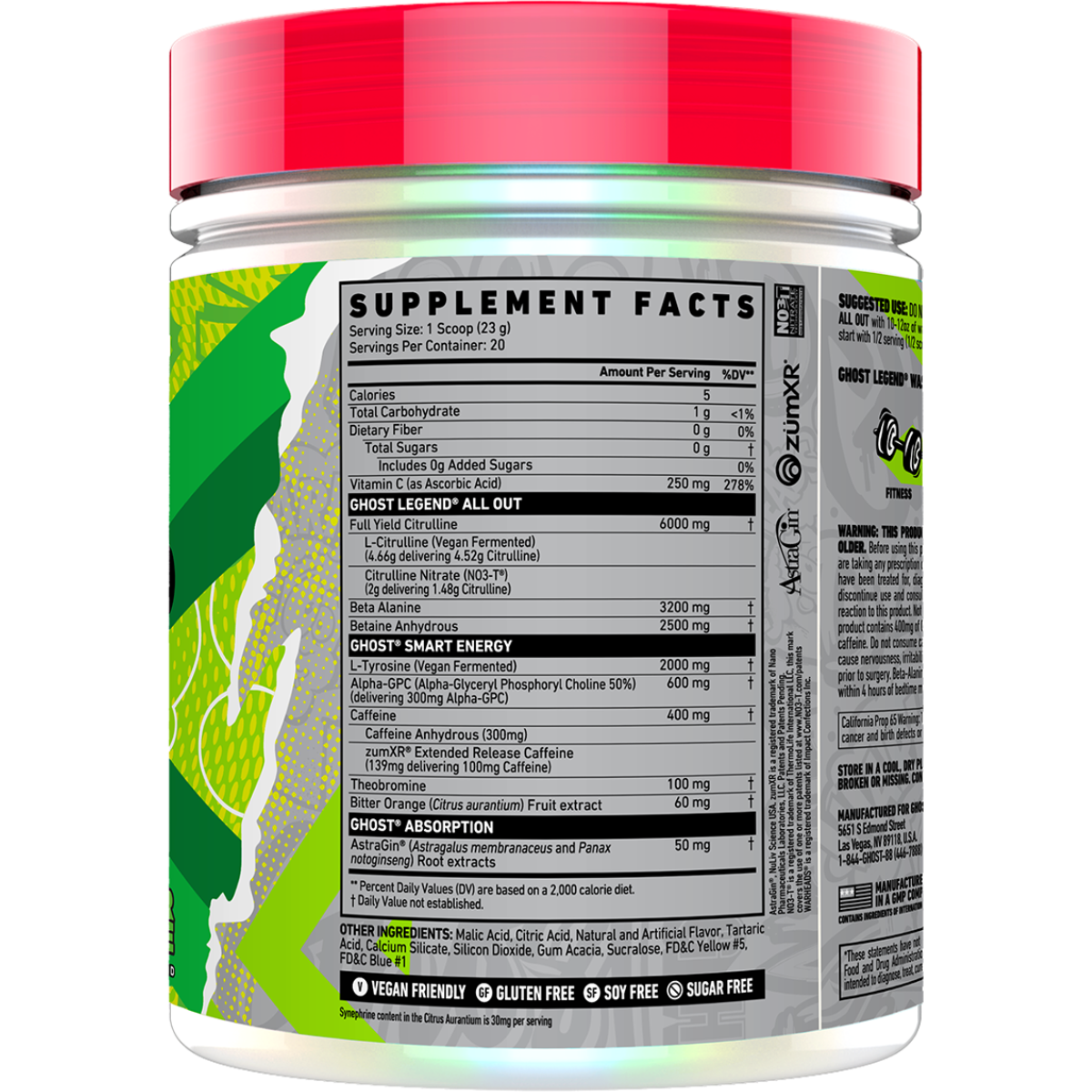 Ghost Legend All Out Pre-Workout Powder Ghost Legend All Out Pre-Workout Powder Form by My Store