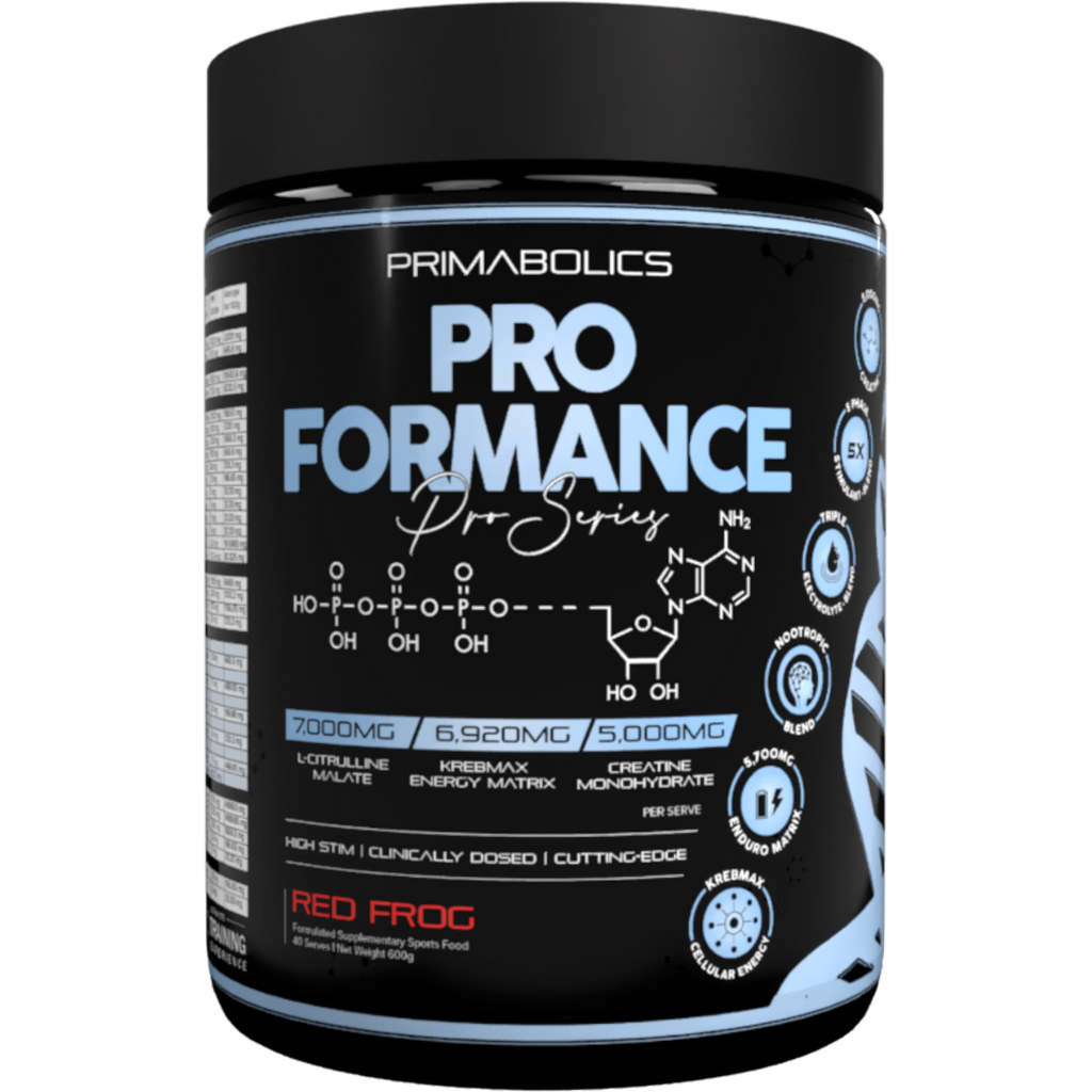 Primabolics ProFormance pre-workout powder water mixable by Meltonsupps