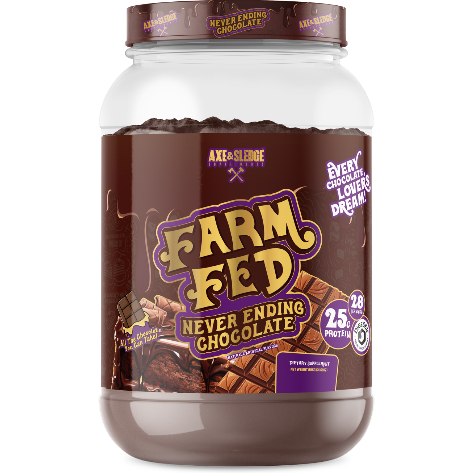 Axe & sledge farmfed whey protein isolate 25 g per scoop by Axe & Sledge
