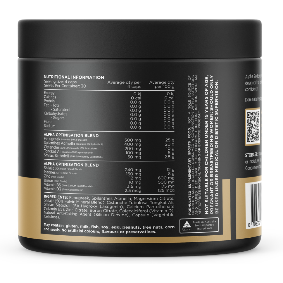 Switch nutrition alpha switch dietary supplement by Switch nutrition