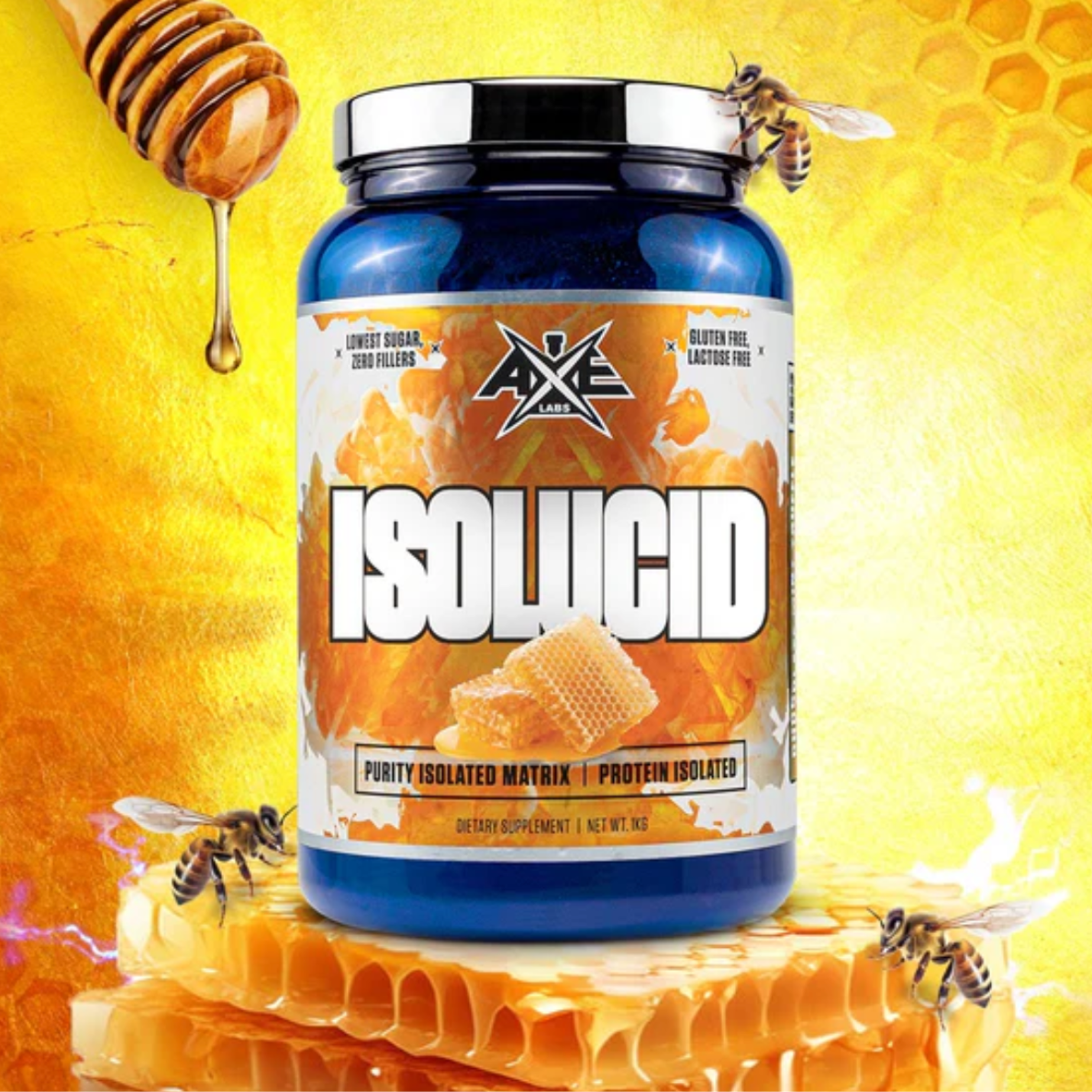 Axe labs isolucid whey protein isolate vanilla 1 kg by Meltonsupps