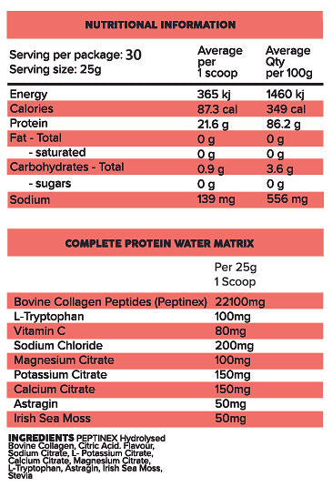 Collagen Complete Protein Water Primabolics