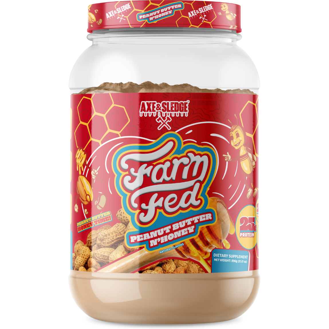Axe & sledge farmfed whey protein isolate 25 g per scoop by Axe & Sledge