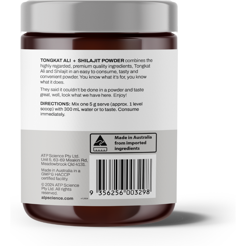 Tongkat ali shilajit powder berry flavour 200:1 15:1 by ATP SCIENCE
