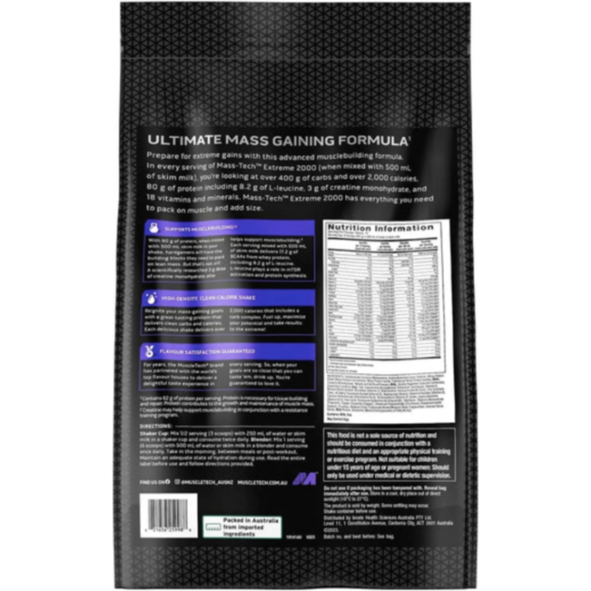 Muscletech mass tech extreme 2000 calorie dense mass gainer by Meltonsupps