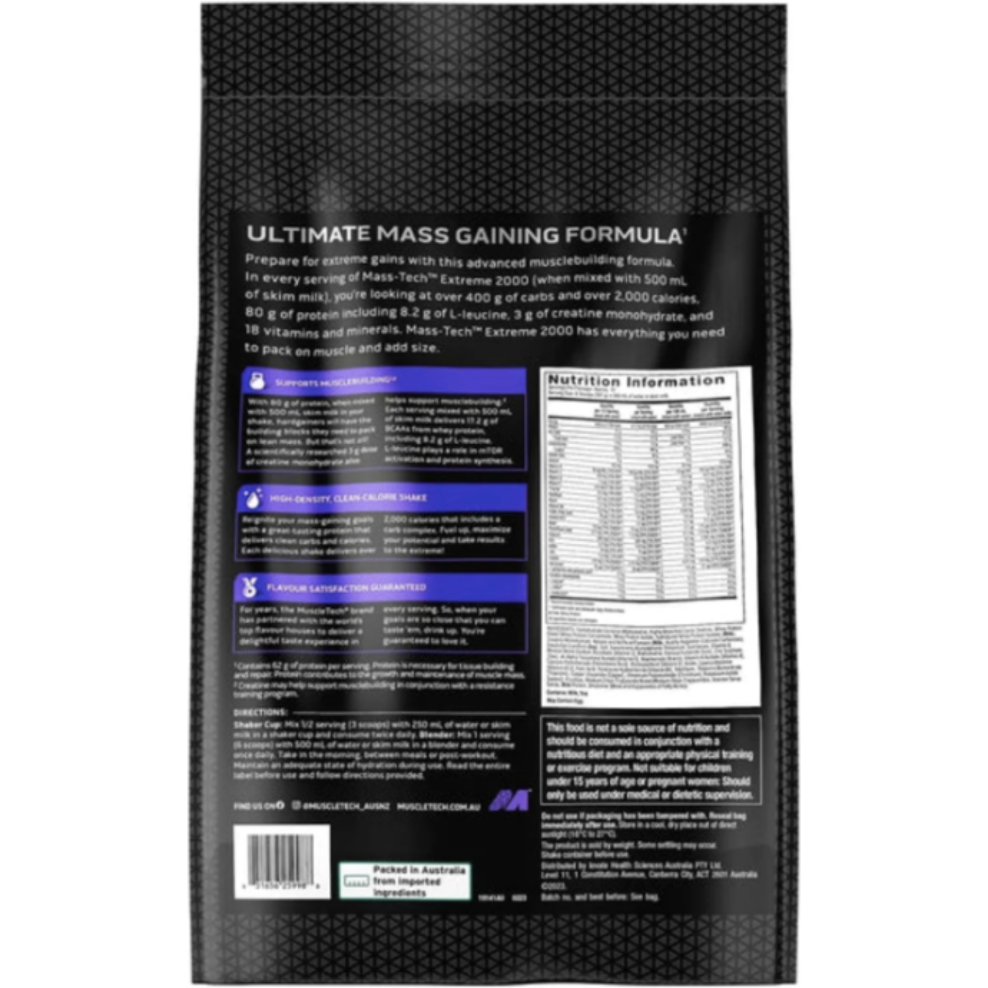 Muscletech mass tech extreme 2000 calorie dense mass gainer by Meltonsupps