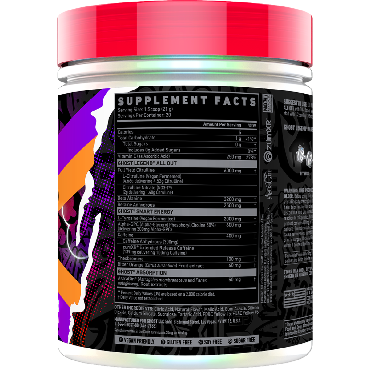 Ghost Legend All Out Pre-Workout Powder Ghost Legend All Out Pre-Workout Powder Form by My Store