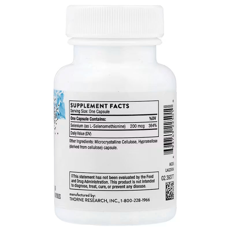 Thorne Selenium 200 mcg 60 Capsules