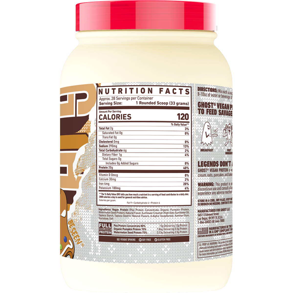 Ghost vegan plant-based protein powder by My Store