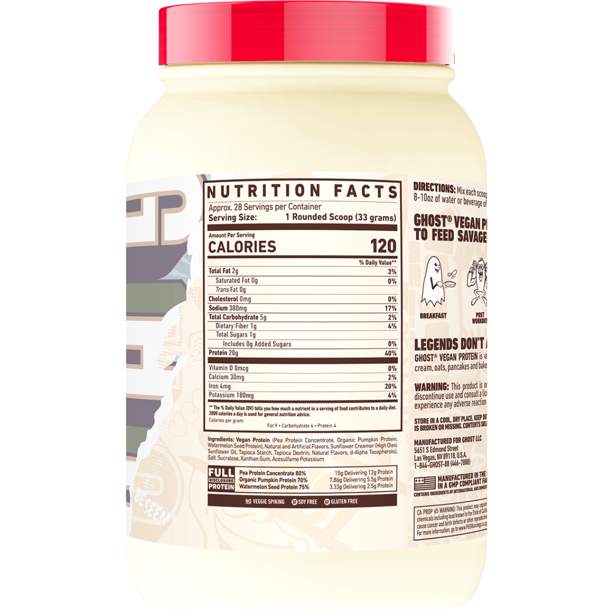 Ghost vegan plant-based protein powder by My Store