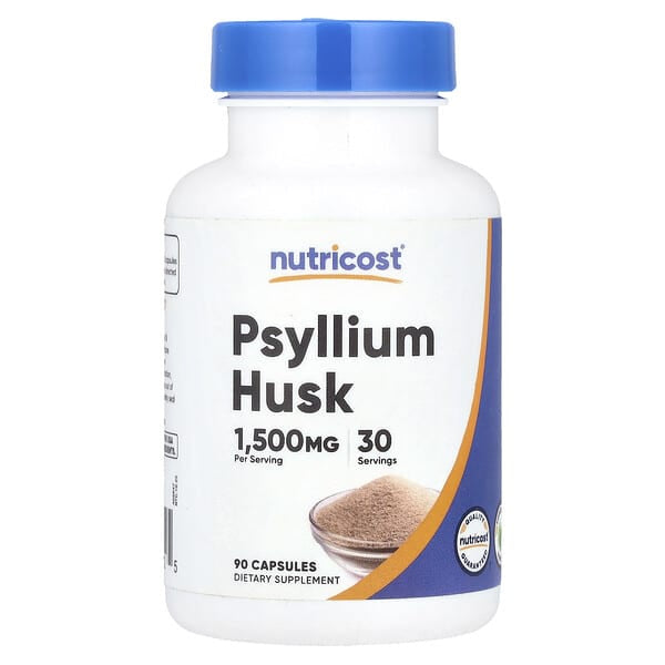 Nutricost Psyllium Husk 500 mg 60 Count