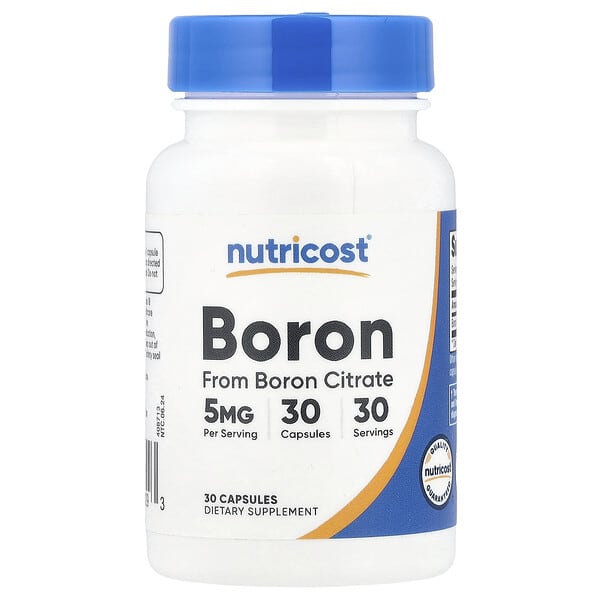 Nutricost boron 5 mg dietary supplement by Nutricost