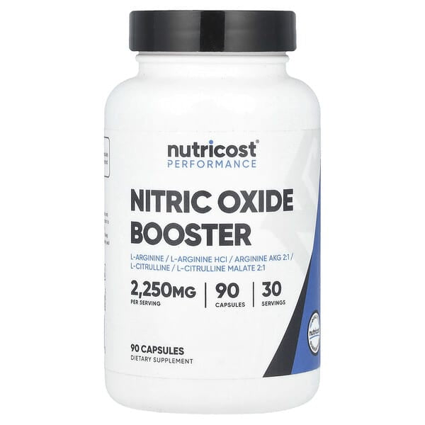 Nutricost Nitric Oxide 2,250 Mg 90 Count