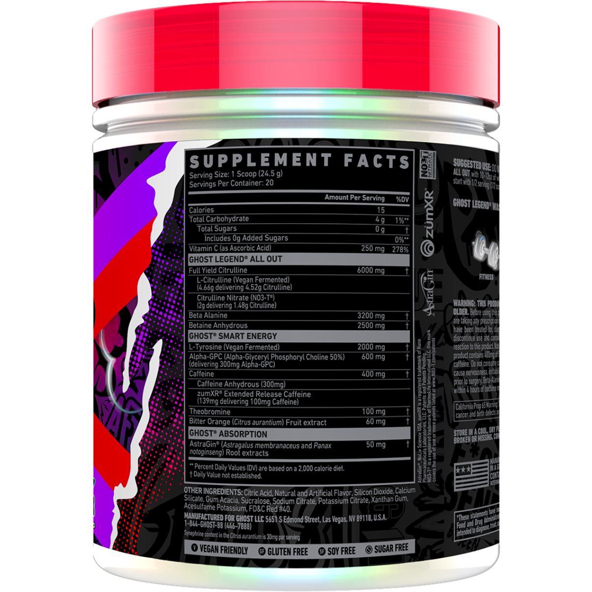 Ghost Legend All Out Pre-Workout Powder Ghost Legend All Out Pre-Workout Powder Form by My Store