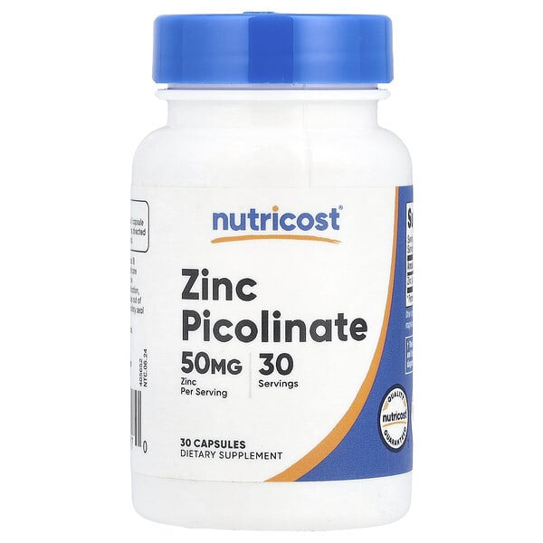 Nutricost Zinc Picolinate 50 Mg Count 30