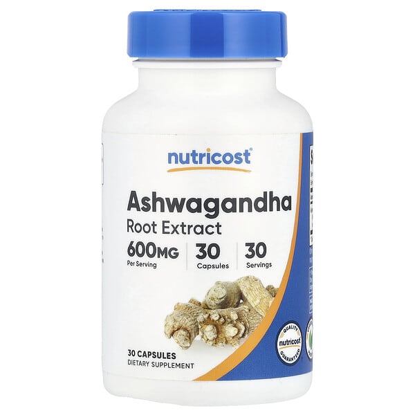 Nutricost Ashwagandha Root Extract 600 Mg Count 30