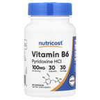 Nutricost Vitamin B6 100 mg by Nutricost