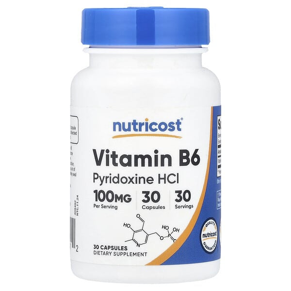 Nutricost Vitamin B6 100 mg 30 Count