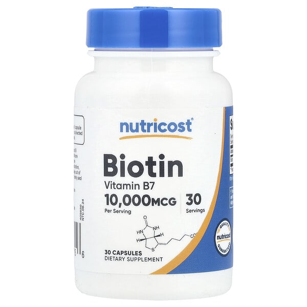 Nutricost biotin 10,000 mcg capsules by Nutricost