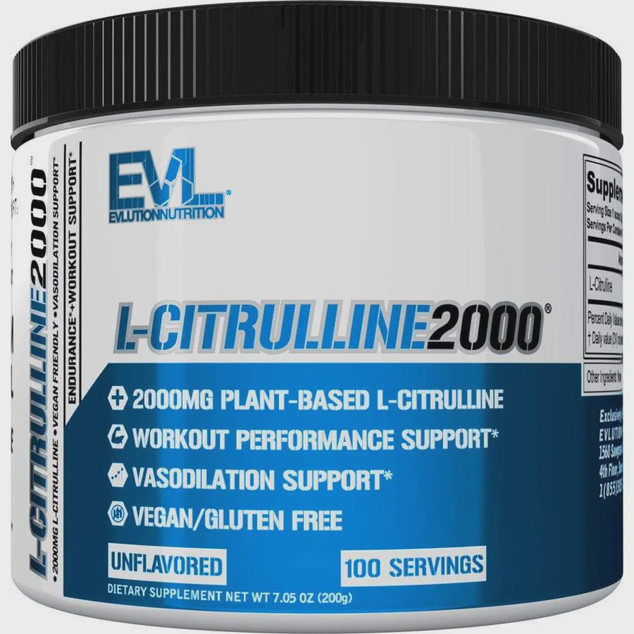 EVLution Nutrition Vegan Plant-Based L-Citrulline 2000 Mg