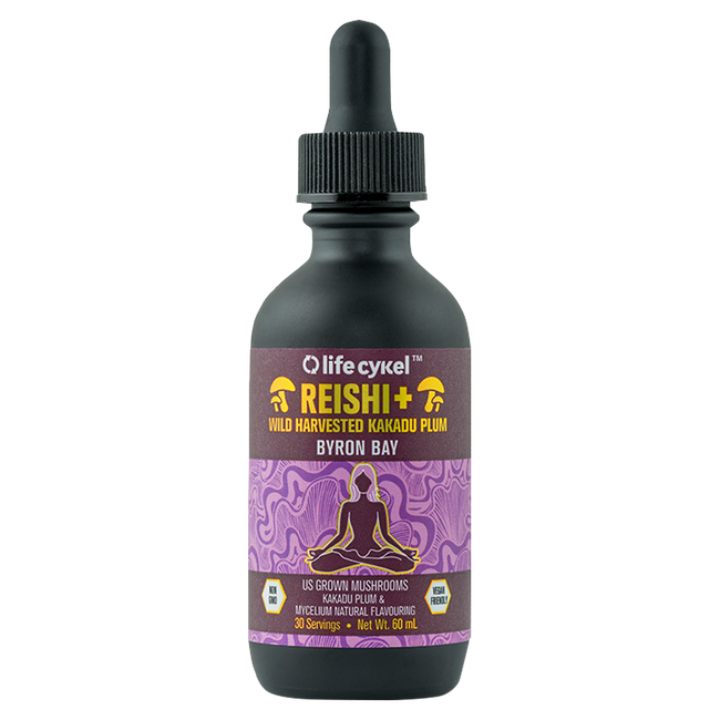 Life Cykel Reishi Mushroom Liquid Extract 60 Ml 30 Servings