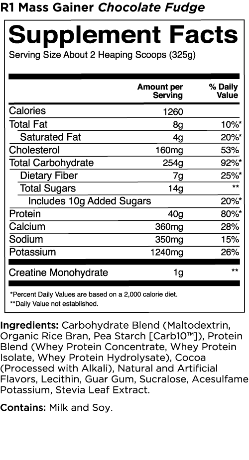 R1 Mass Gainer By Rule 1 by Rule 1