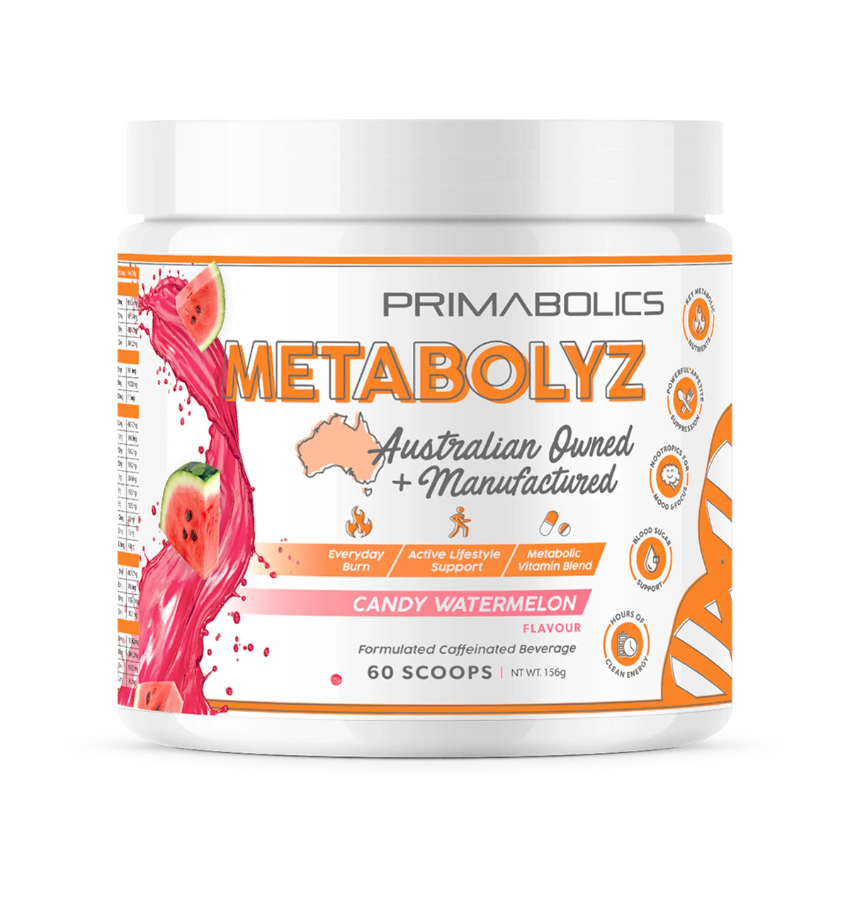 Primabolics metabolyz caffeinated energy drink by Primabolics