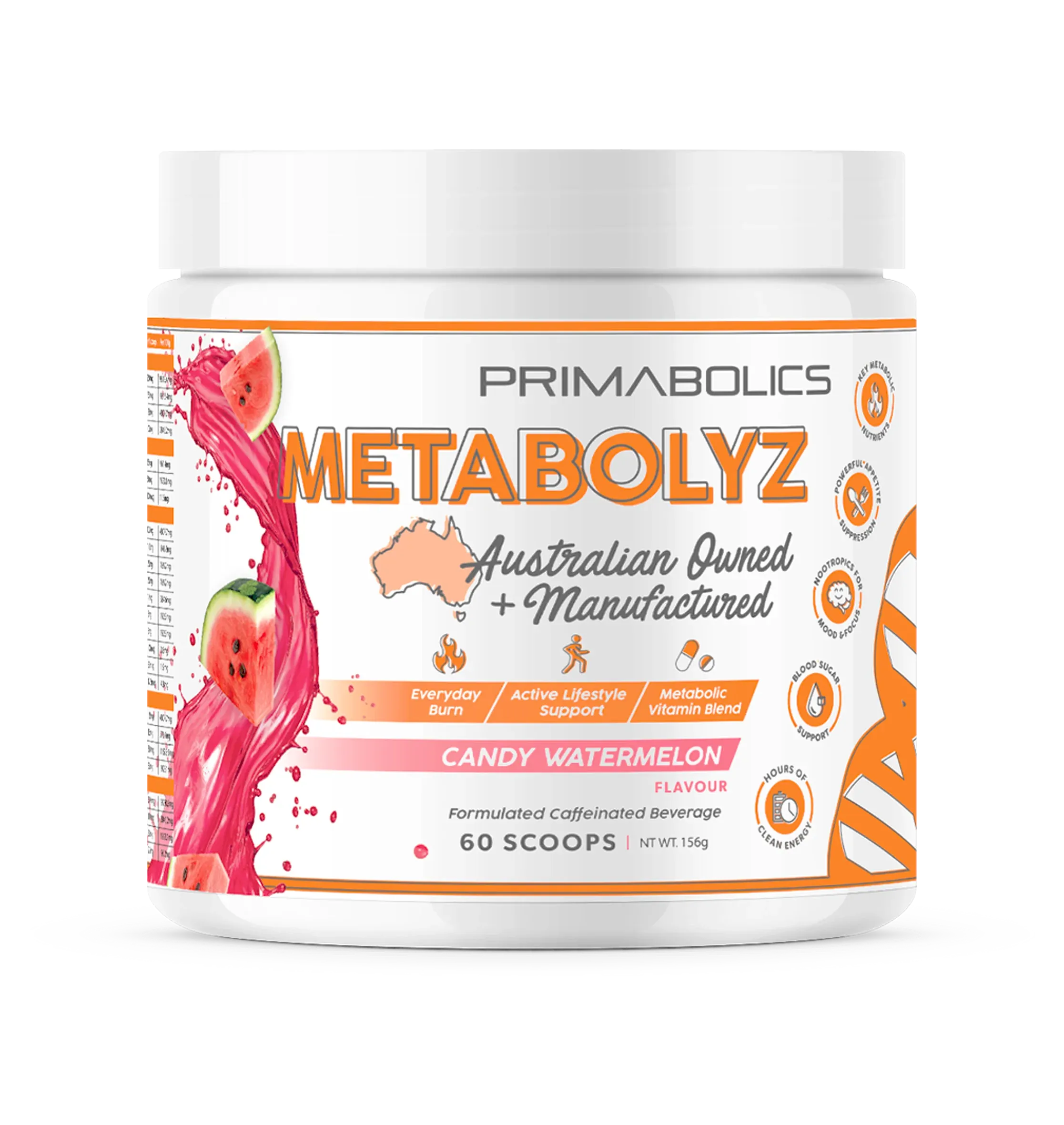 Primabolics metabolyz caffeinated energy drink by Primabolics