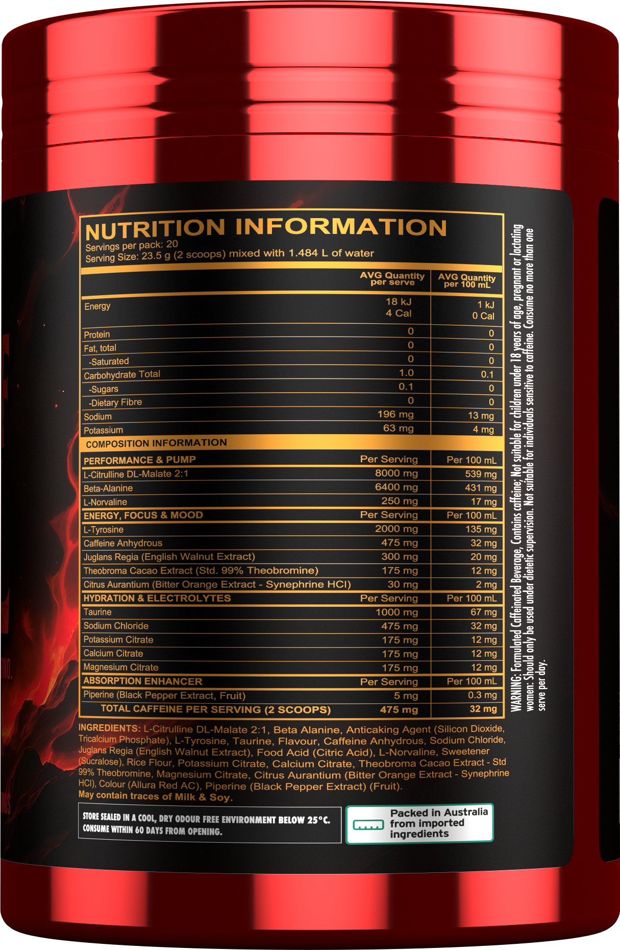 OCD Nutrition Gates of Hell pre workout by OCD