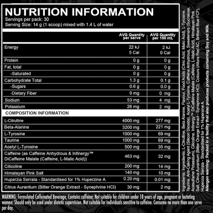 OCD Nutrition Headshot Pre-Workout Powder by OCD