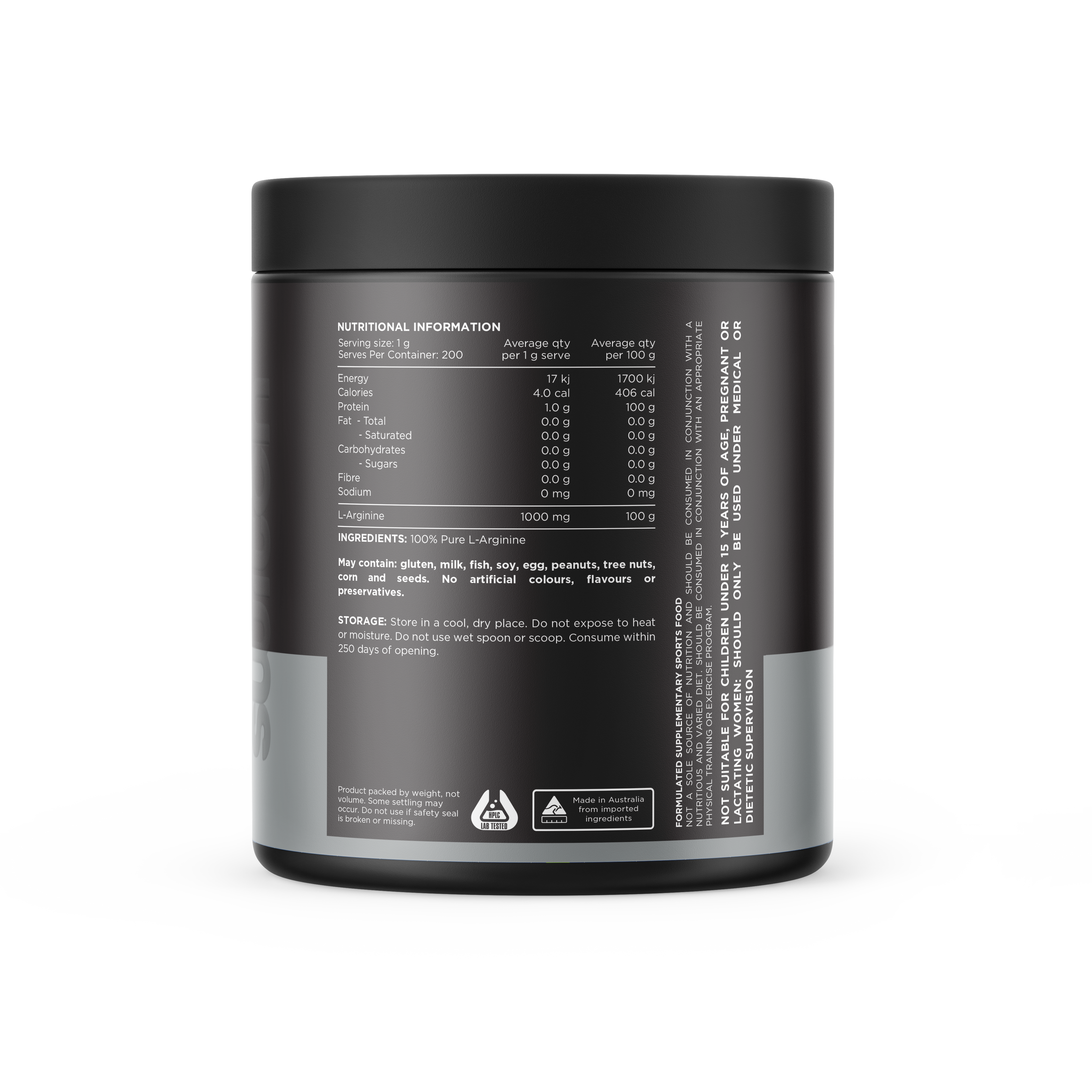 Switch nutrition arginine 100 percent pure supplement 200 servings by Switch nutrition