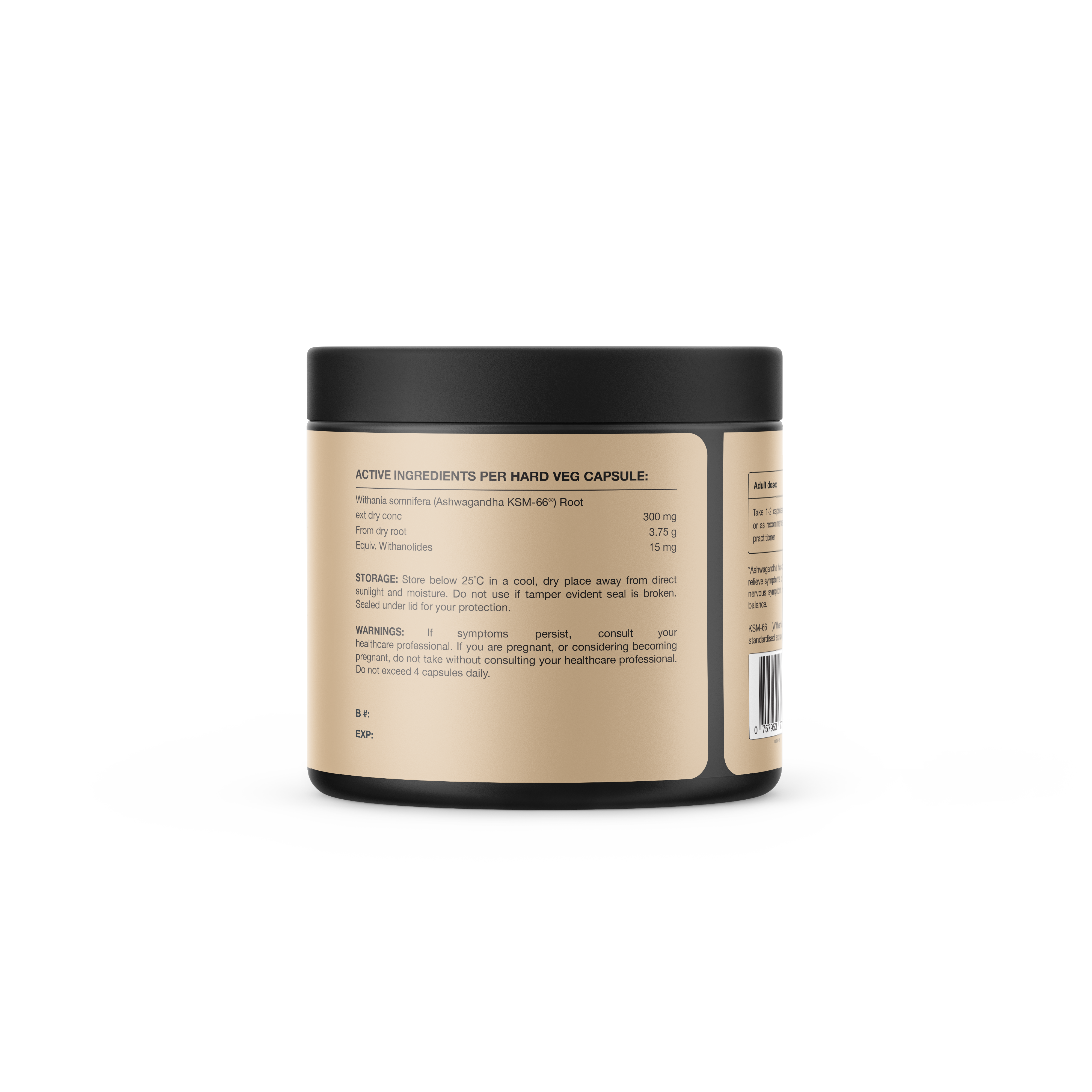 Switch Nutrition Ashwagandha KSM-66 Root Extract 60 Capsules by Switch nutrition