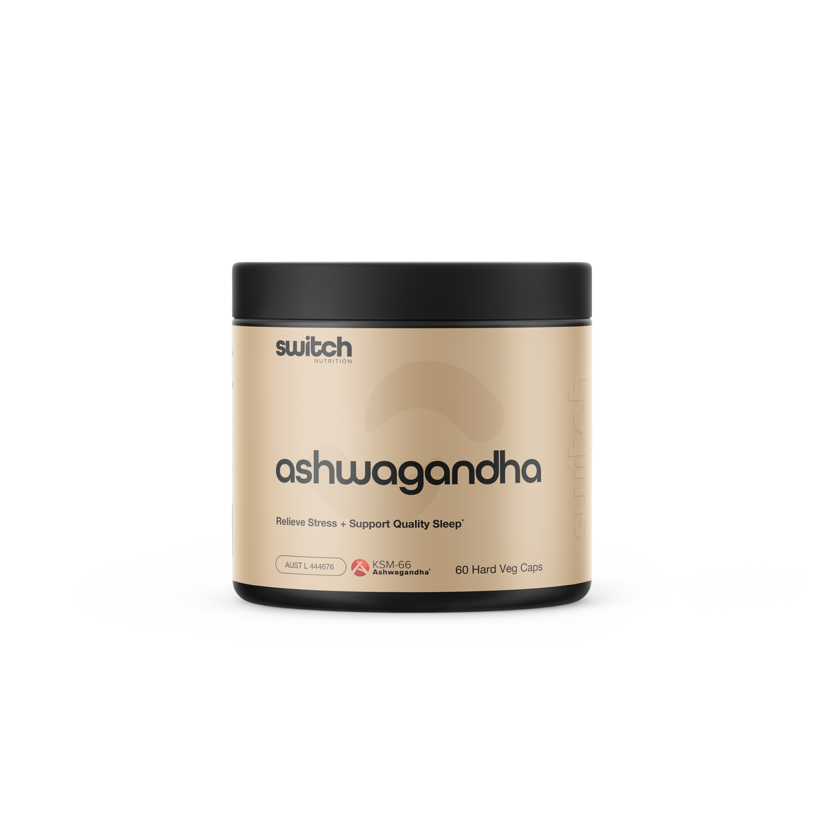 Switch Nutrition Ashwagandha KSM-66 Root Extract 60 Capsules by Switch nutrition