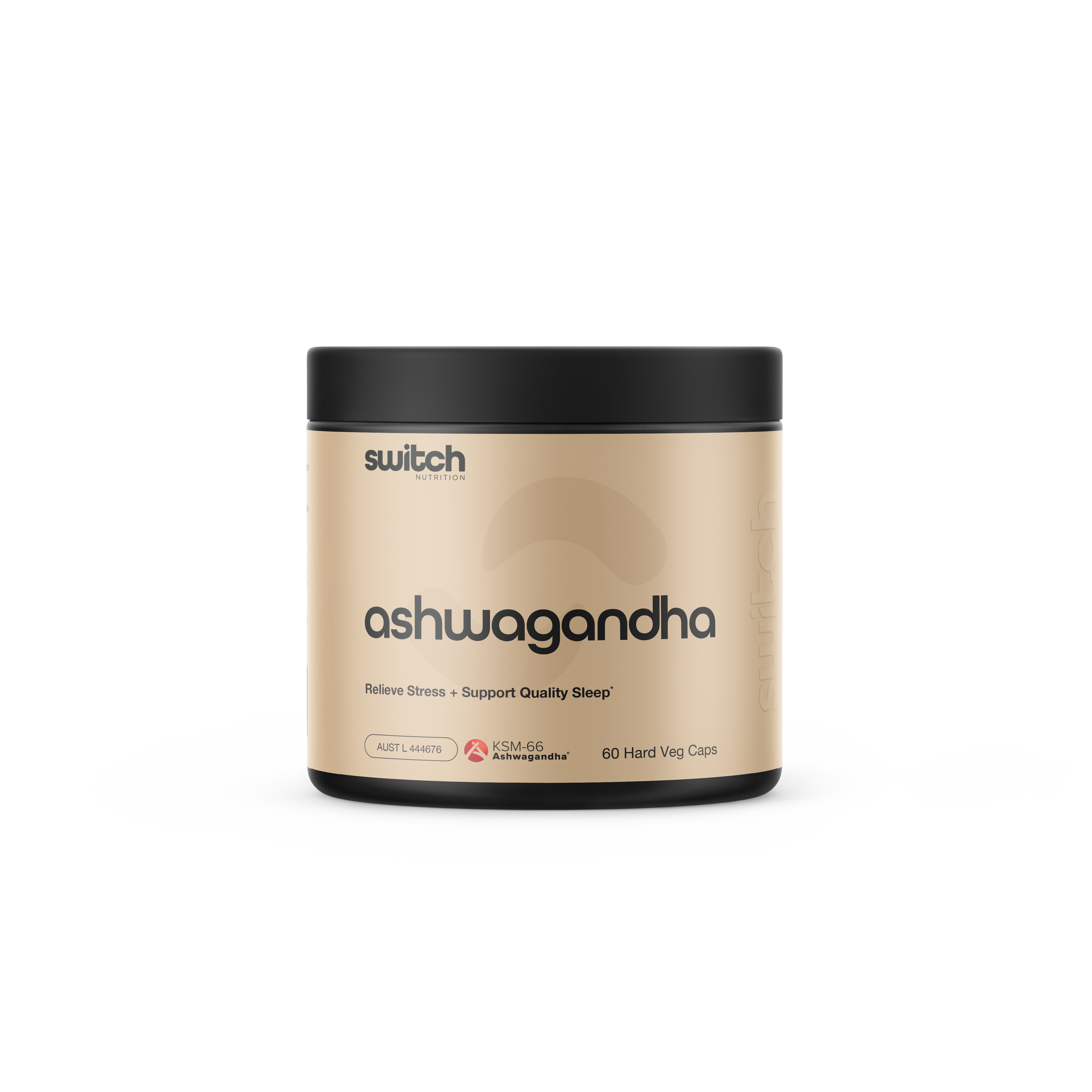 Switch Nutrition Ashwagandha KSM-66 Root Extract 60 Capsules by Switch nutrition