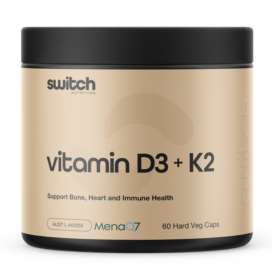 Switch Nutrition Vitamin D3 + K2 60 Capsules
