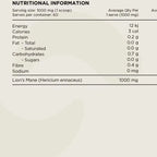 Switch Nutrition Lion's Mane Powder 100 Percent Mushroom Extract by Switch nutrition