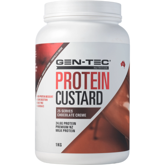 Gen-tec protein custard slow-release protein powder 1 kg by Gentec