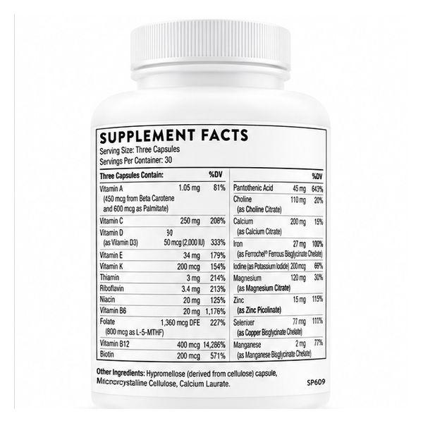 Thorne Basic Prenatal 90 Capsules