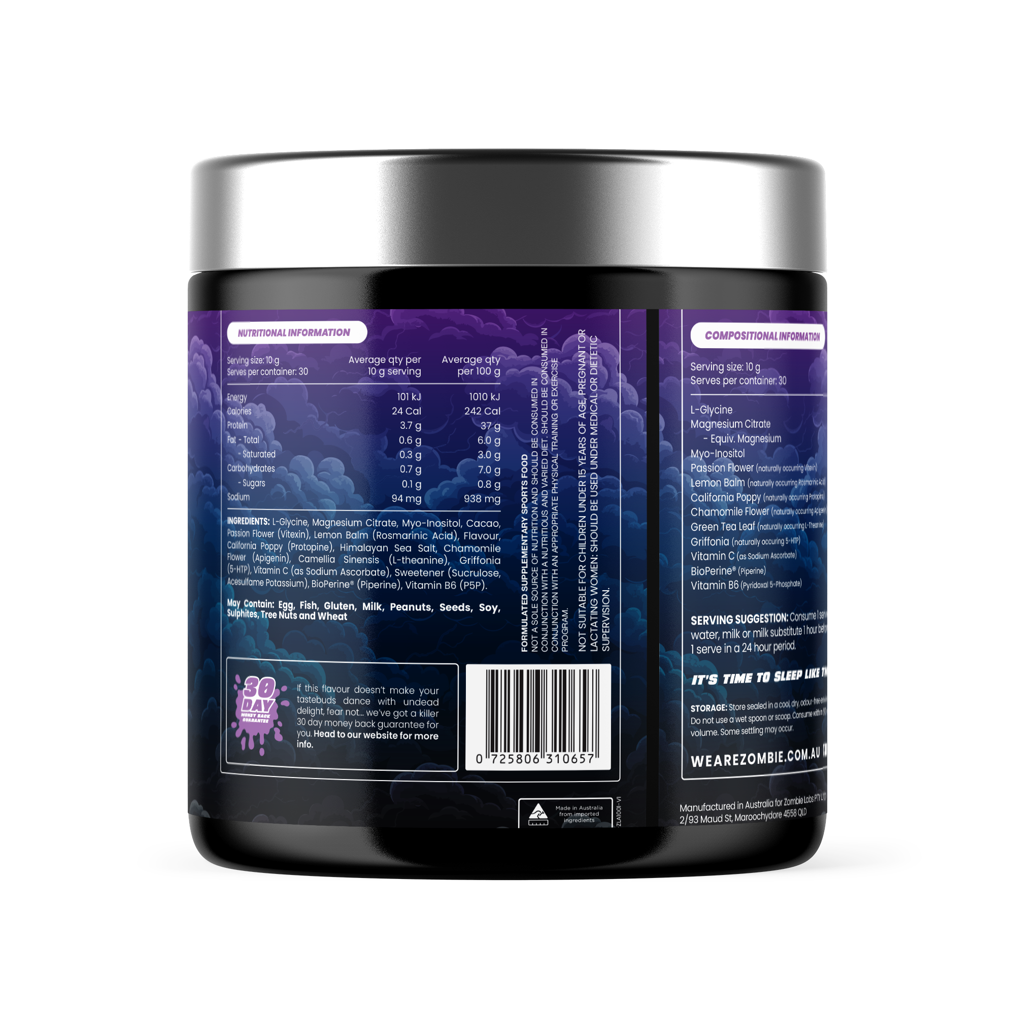 Zombie Labs Blackout Sleep Shield Sleep Mask Light Blocking Night Rest And Deep Sleep by Zombie Labs