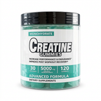Creatine Gummies 120 gummies, front of jar on white background