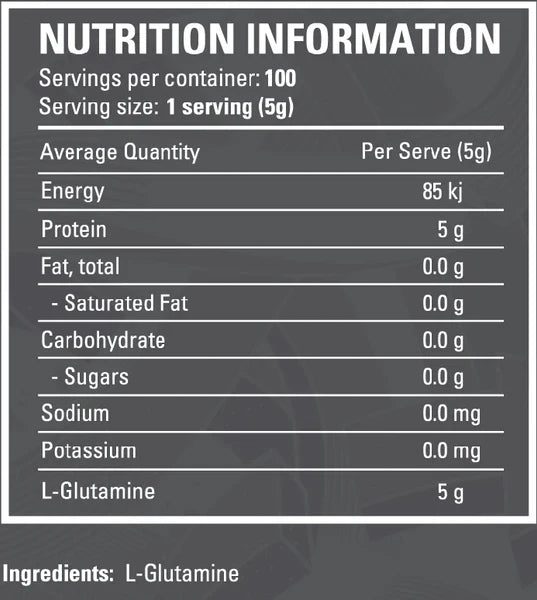 L Glutamine by Legit Supps 